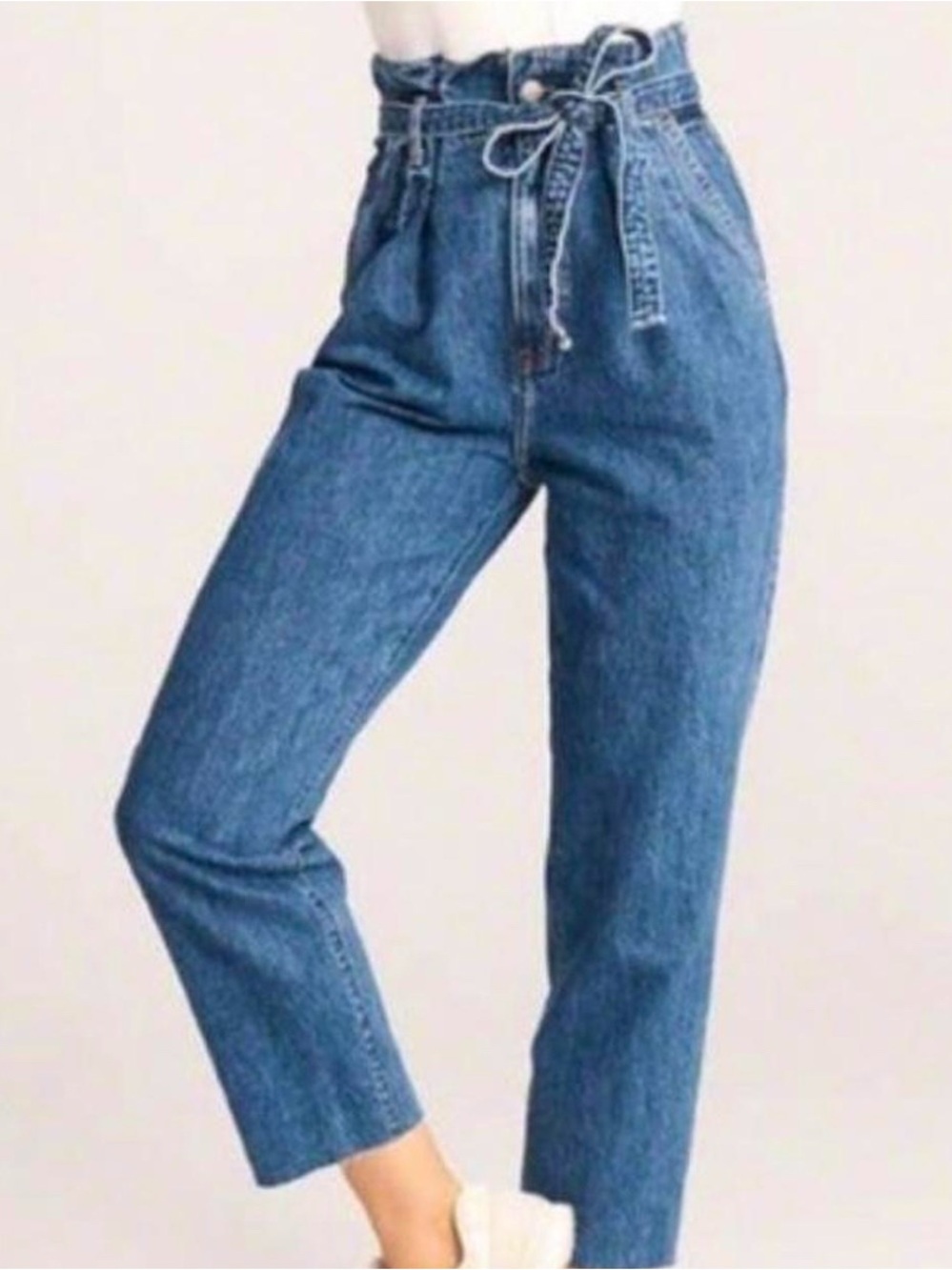 Abercrombie ultra high rise Paperbag waist jeans